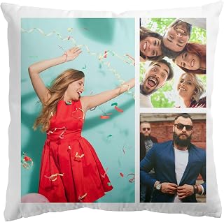 Personalised Photo Pillow Cushion Cover Sofa Home Décor Custom Gift Birthday Wedding Keepsake Anniversary Christmas 16x16 in Single-sided print