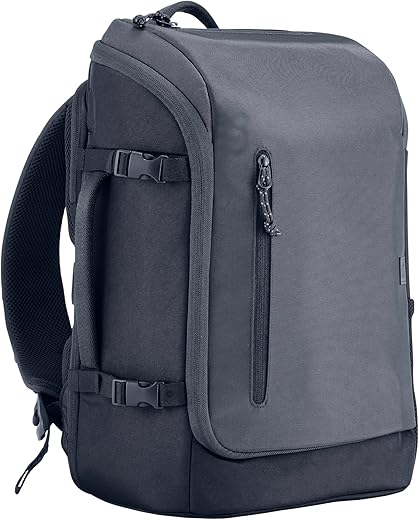 HP Travel 25 Liter 15.6 Iron Grey Laptop Backpack/Lockable zippers; Reflective material; RFID pocket/Ergonomic; Multi-handle; Padded Strap