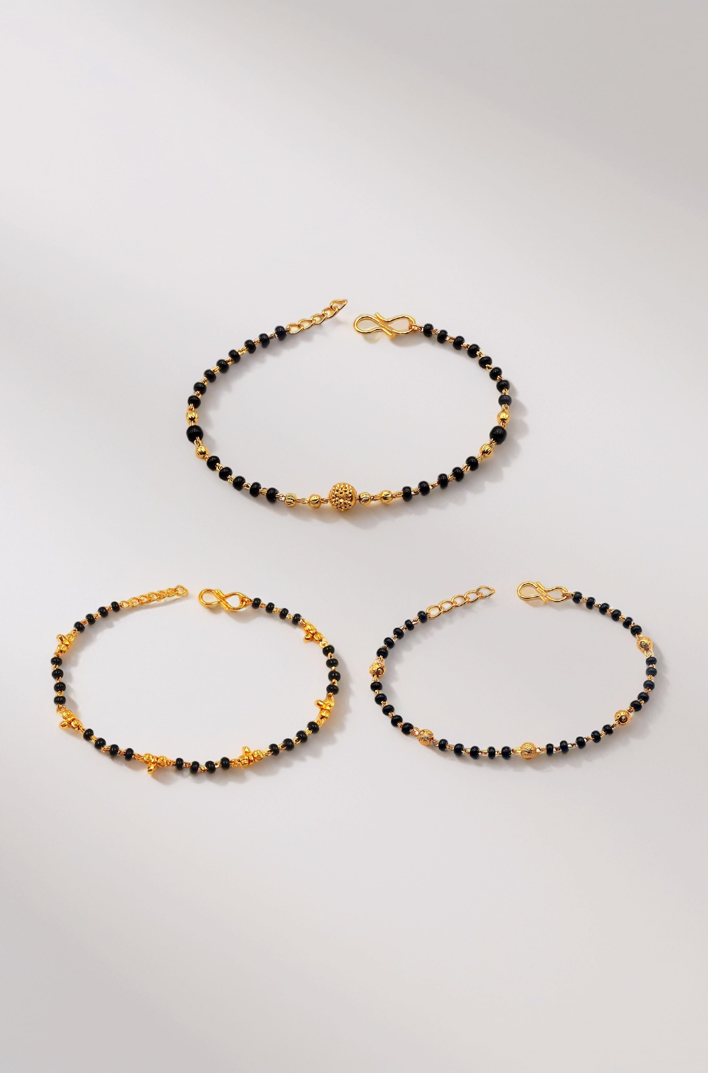 Gold Plated Hand Bracelet Combo For Women