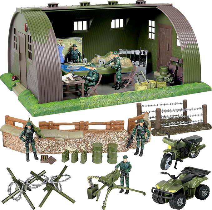 Click N’ Play Military Playset and Army Action Figures with