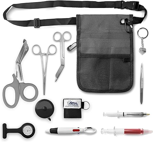 Miniatura 9 de ASA TECHMED Kit de utilidad para cinturón médico, bolsa organizadora de bolsillo para enfermera, bolsa de cadera para EMT, CNA, NP, PA, estudiante,