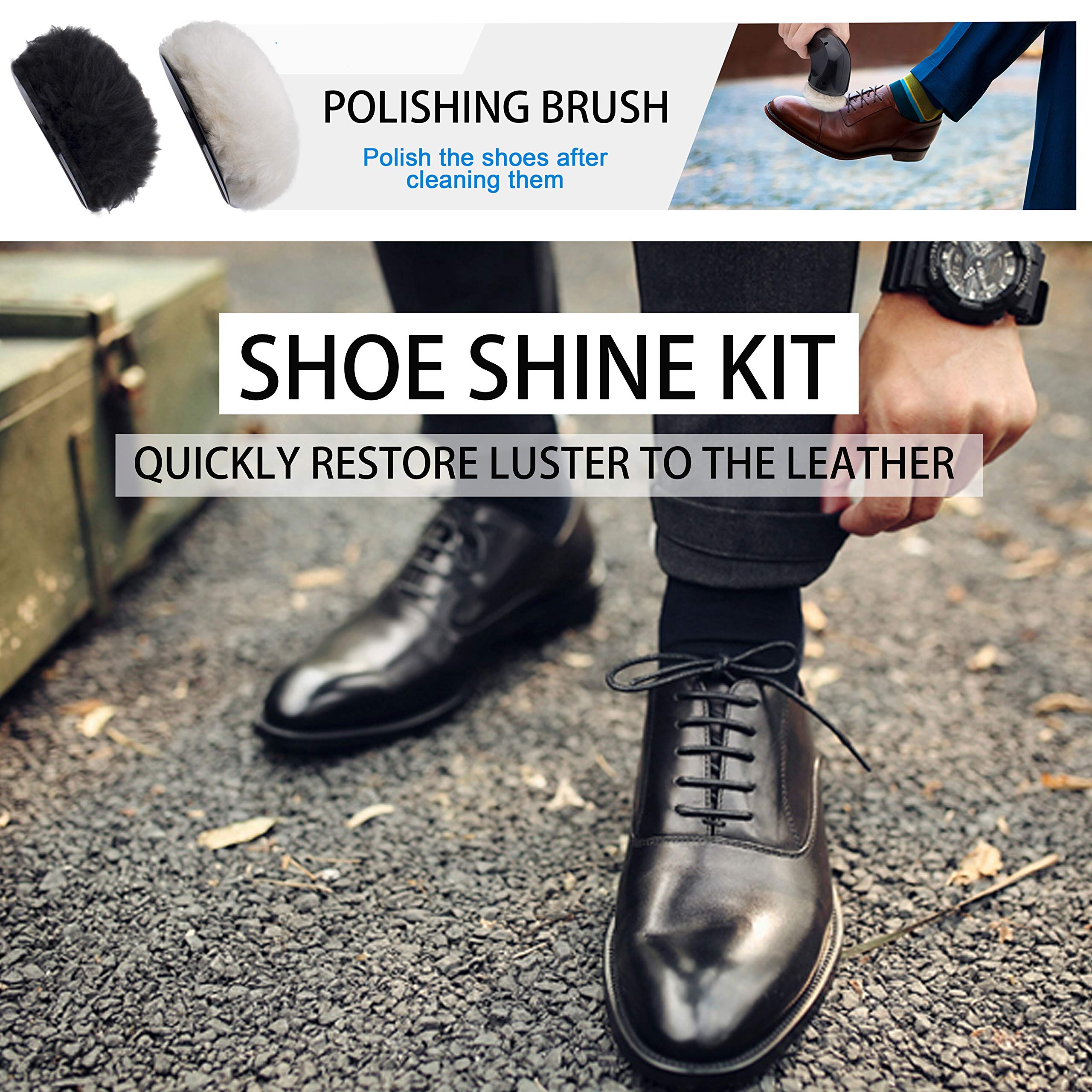 Elektrisches Schuhputz-Set, Schuhputzer-Bürste, Schuhputzer