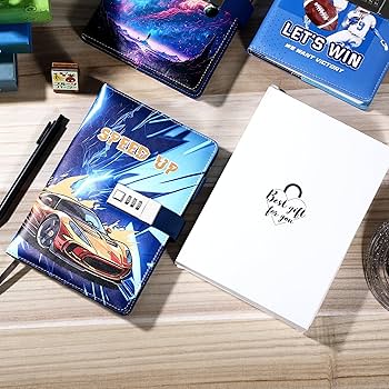 Diary With Lock For Boys, Secret Diary Kids Notebook Lockable With Pen, Space Journal With Lock