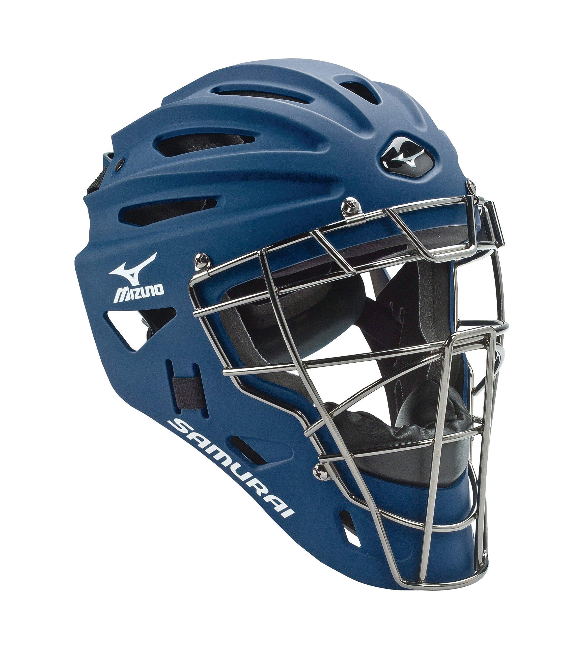 Mizuno Youth G4 Samurai Catcher's Helmet, Navy