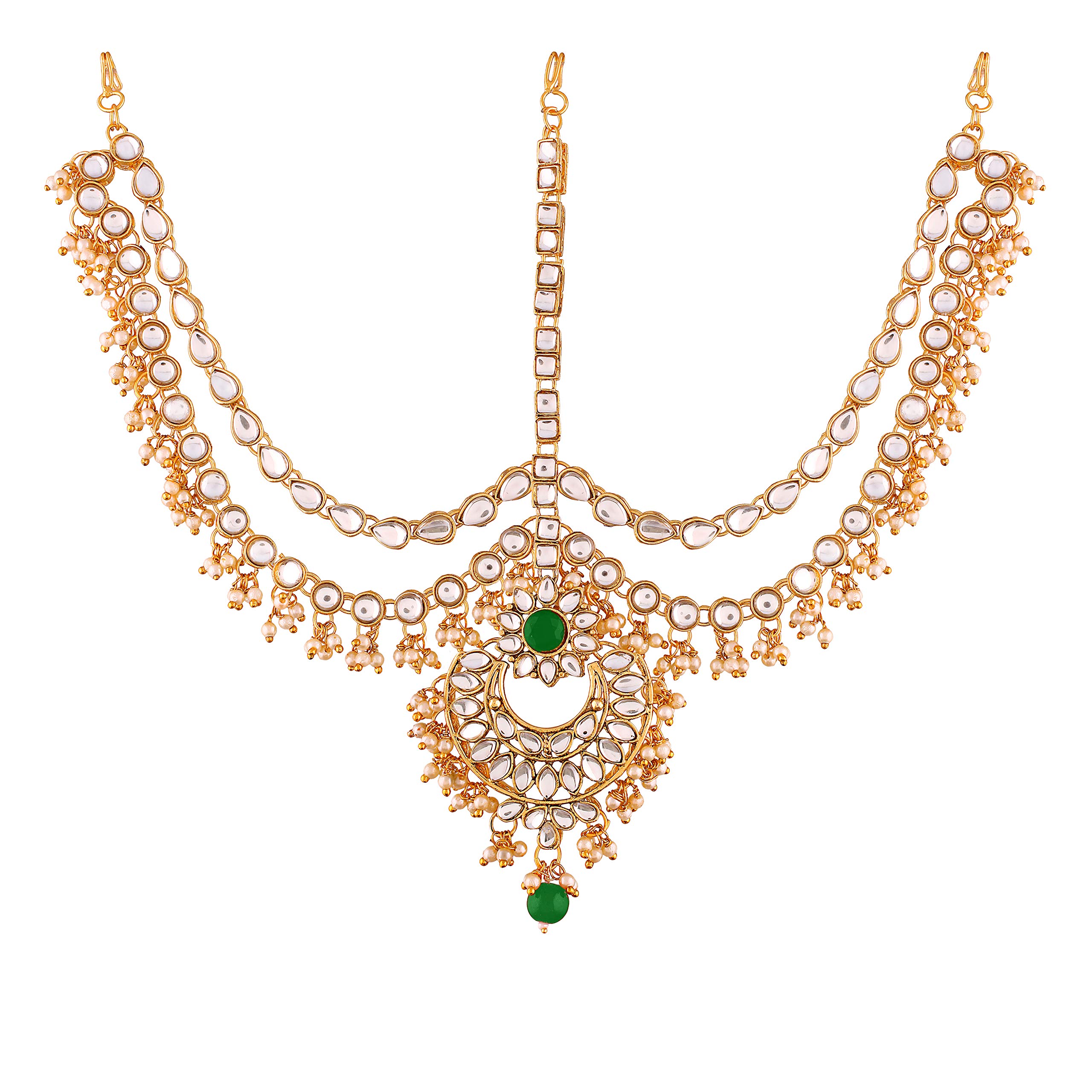 See full amazon price history chart for I Jewels Gold Plated Traditional Kundan & Pearl Bridal Matha Patti For Women (T2014G) I Jewels Gold Plated Traditional Kundan & Pearl Bridal Matha Patti For Women (T2014G) (B07Y5C73CB) Amazon Price History, Amazon Price Tracker