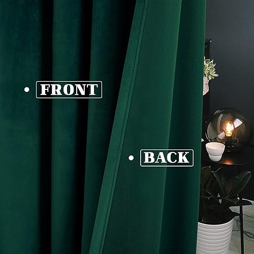 Miniatura 3 de Cortinas de terciopelo blanco blanqueado de 72 pulgadas de largo, cortinas de oscurecimiento de habitación para dormitorio, tratamiento de ventanas