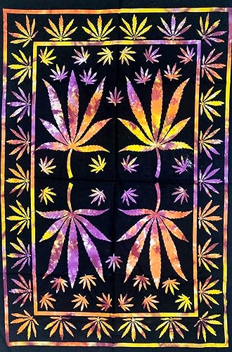 Miniatura 5 de ICC - Tapiz de marihuana para colgar en la pared póster de hojas para colgar en la pared decoración hippie de cannabis bandera de maceta collage de