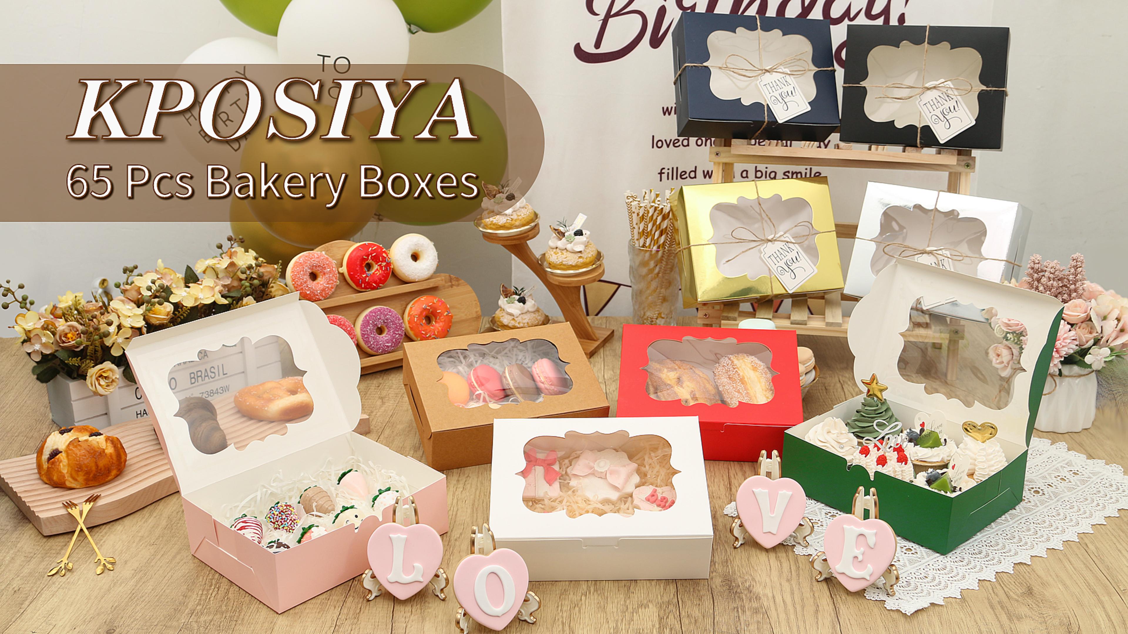 875 BOX 奥華子BEST Amazon.com: KPOSIYA 65 PCS 8x6x2.5 Inch Cookie Boxes with