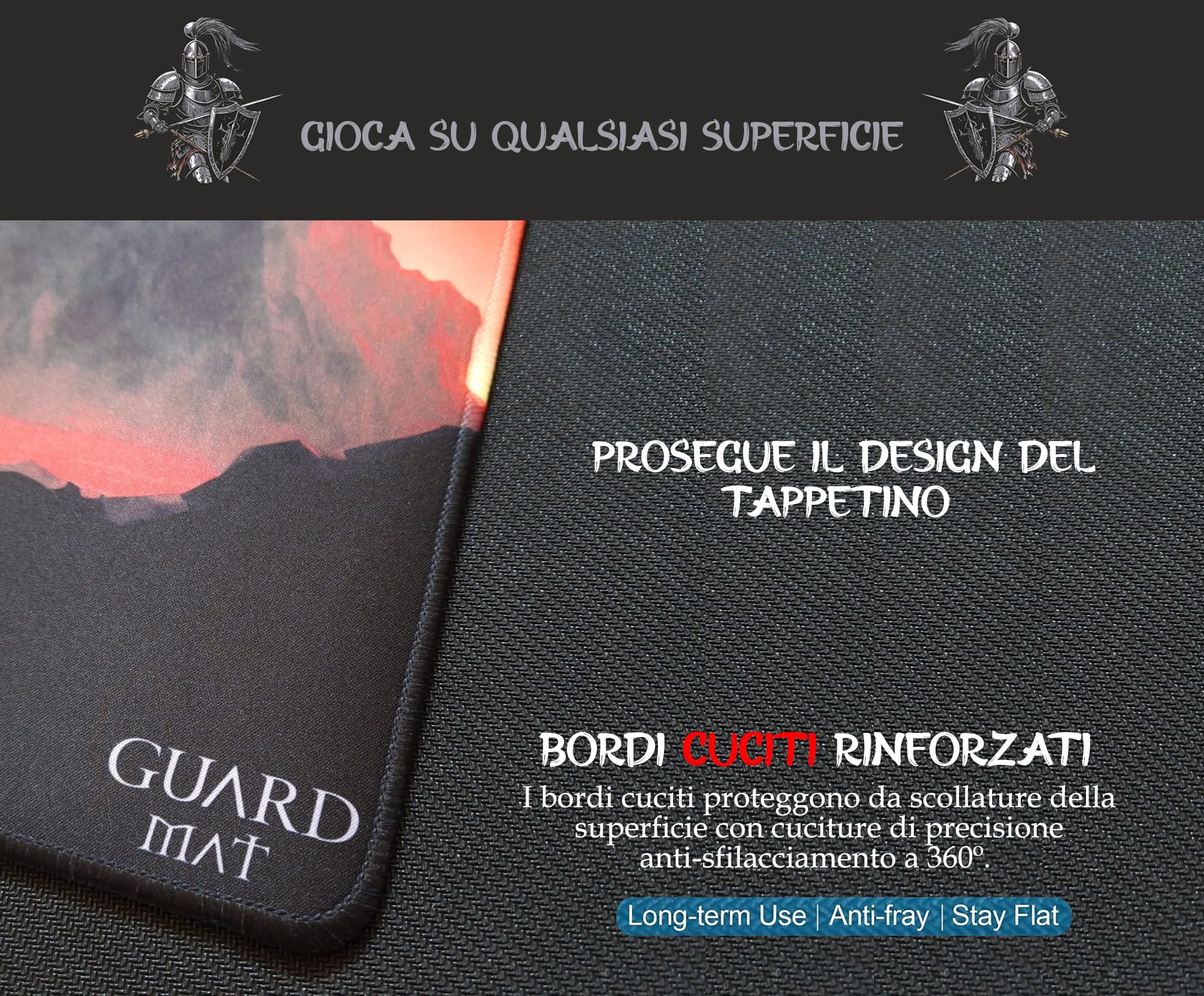 Void Swamp (Bordi Cuciti) - Tappetino per Carte Magic - Tappeto per Gioco - Playmat Compatibile con MTG, Signore degli Anelli, TCG, Gioco di Carte