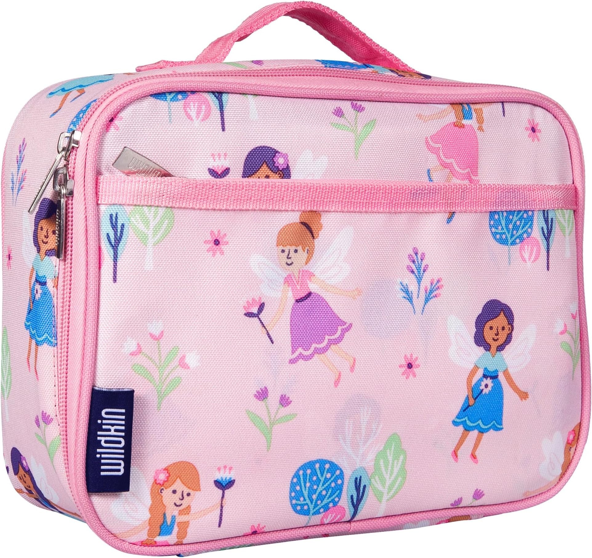Wildkin Kids Insulated Lunch Box – Durable and Reusable for School & Travel - Fairy Garden