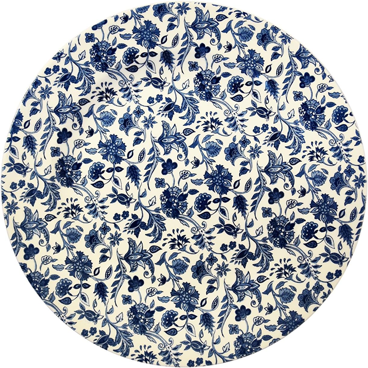 Churchill CLSQ00301 Antique Floral Dinner Plate, Blue