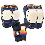 Triple Eight Saver Series 3-Pack Pad Set– Ideal for Skateboarding&comma; In-line Skating&comma; Roller Skating&comma; and Biking