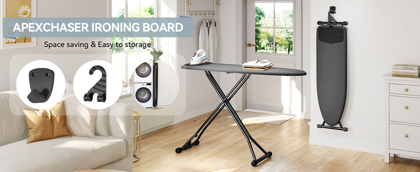Amazon.com: APEXCHASER Ironing Board, Compact Iron Board with