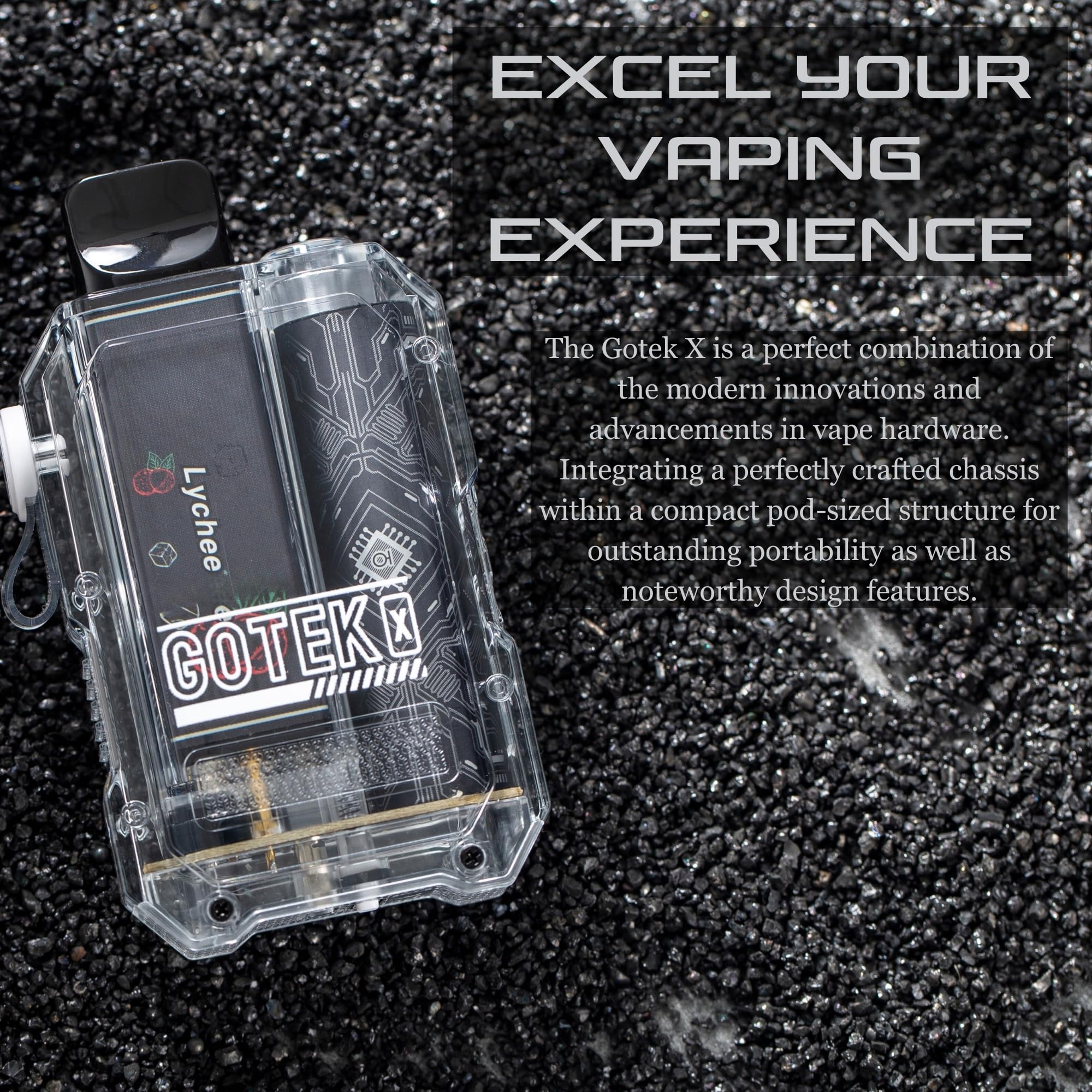 Aspire Gotek X Vape Kit E Cigarette Starter Vape, Smooth MTL & RDTL Vaping,  Built-In 650mAh Battery, Inhale Activated, 10-13W, Multiple Safety  Features, TPD Compliant Ecig, 2ml No Nicotine (Amber): Amazon.co.uk:  Electronics