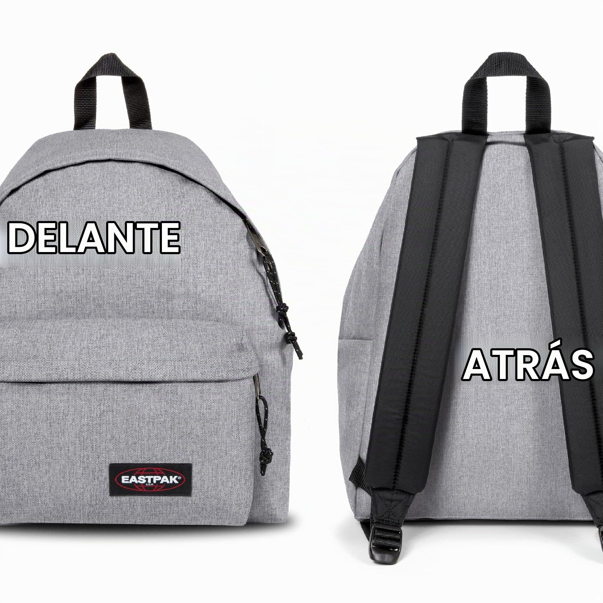 EASTPAK Padded Pak'r Mochila, 40 cm, 24 L, Gris (Sunday Grey) & Oval Stifteetui Sunday Grey