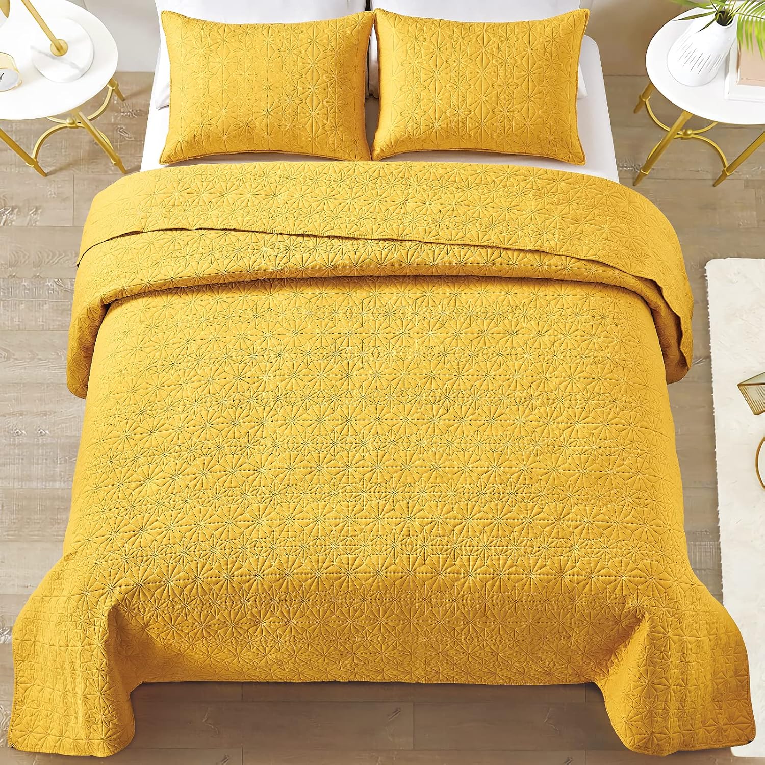 Mocaletto Luxury 2 Piece Twin Size Quilts, Elegant&Reversible Quilt Set