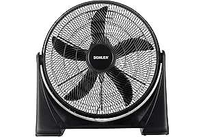 20" High Velocity Air Circulator Fan: Quiet, Powerful Cooling for Home and More