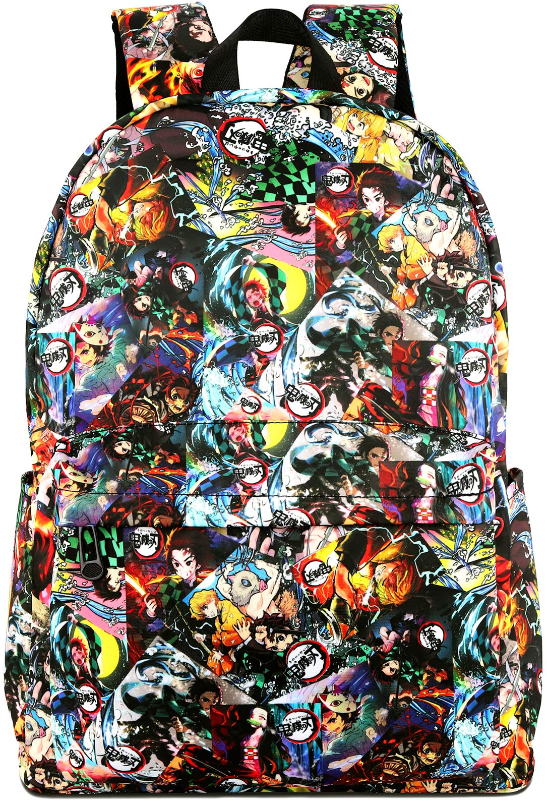 Roffatide Demon Slayer Danganronpa Mochila Anime Mochila con Estampado Completo Mochila para Portátil Mochilas Cosplay