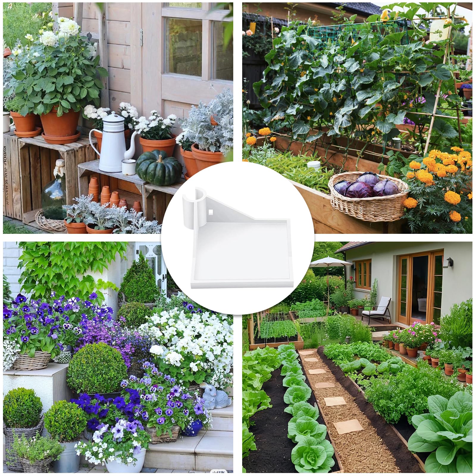 4 Piezas Accesorios para Tienda de Cultivo, Estante Esquinero para Cámara, Accesorios de Cultivo, Accesorios para Caja de Cultivo, Estante de Cultivo Versátil, Kit de Tienda de Cultivo
