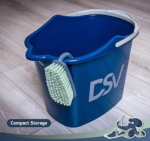 Heavy-Duty Scrub Brush with Comfort Grip - Stiff Bristles