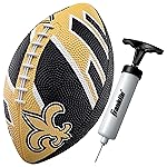 Franklin Sports NFL New Orleans Saints Football - Youth Football - Mini 8.5 Rubber Ball - Perfect for Kids - Team Logos and Colors