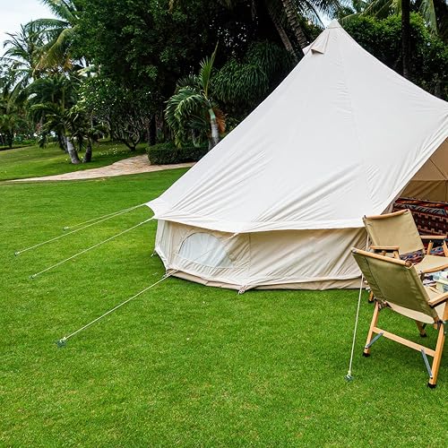 Miniatura 5 de Paquete de 6 estacas de anclaje en espiral de 9.4 pulgadas, estacas de toldo de tornillo resistentes para camping, senderismo y más (10, azul)