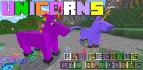 Unicorns Mod for Minecraft PE - The best mod for Minecraft PE which adds a few types of mythological