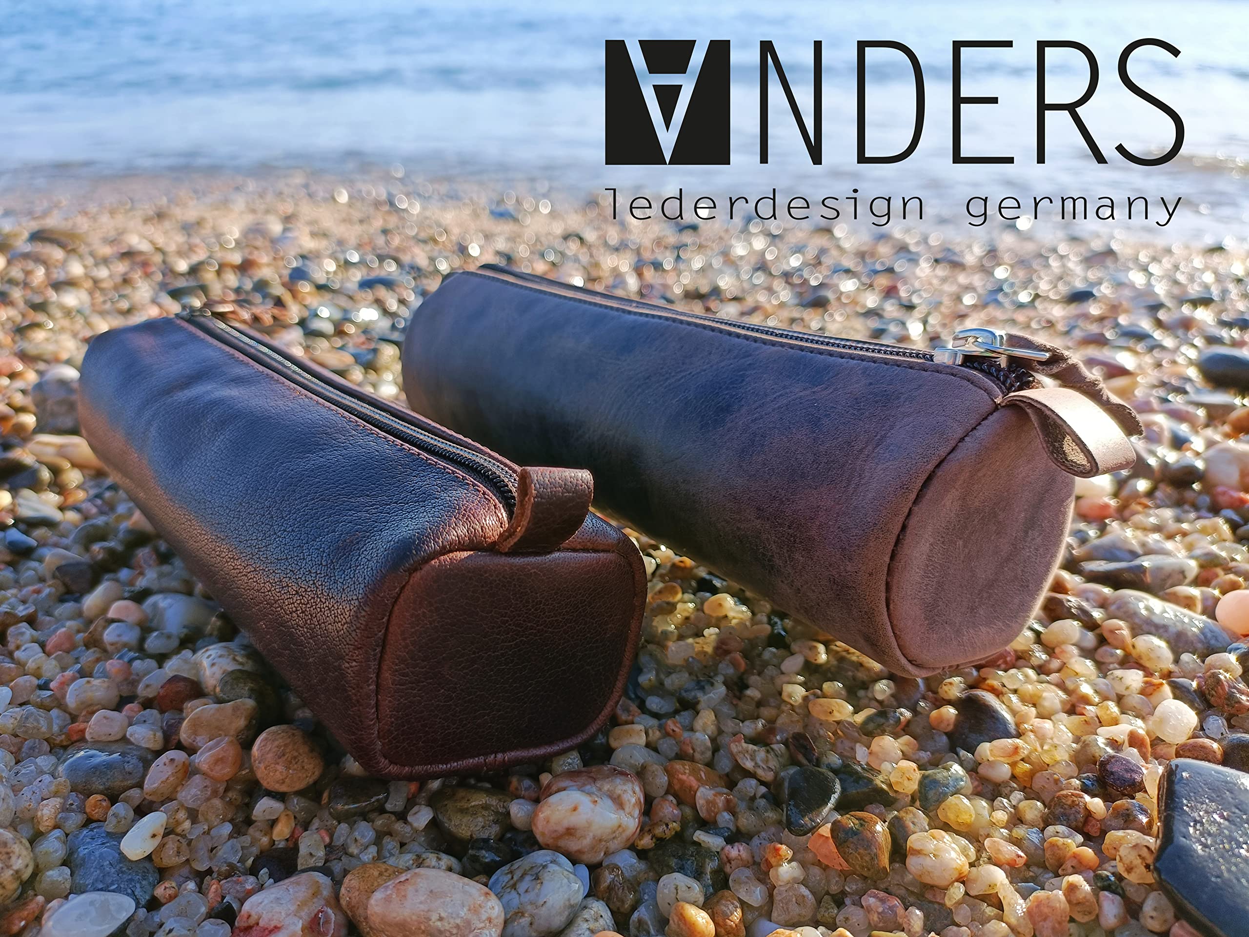ANDERS Leder Federmäppchen Stifteetui Rindleder I Lederdesign Germany