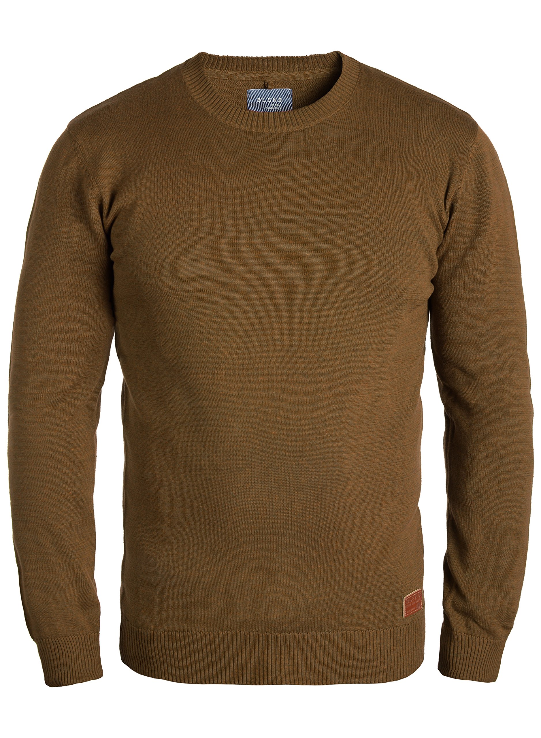 Blend BHLars Herren Strickpullover Feinstrick Pullover mit Rundhals-Ausschnitt Baumwollmischung Regular fit