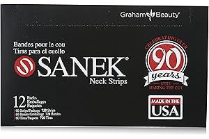 Sanek Display Neck Strips, 60 Count, Pack of 12