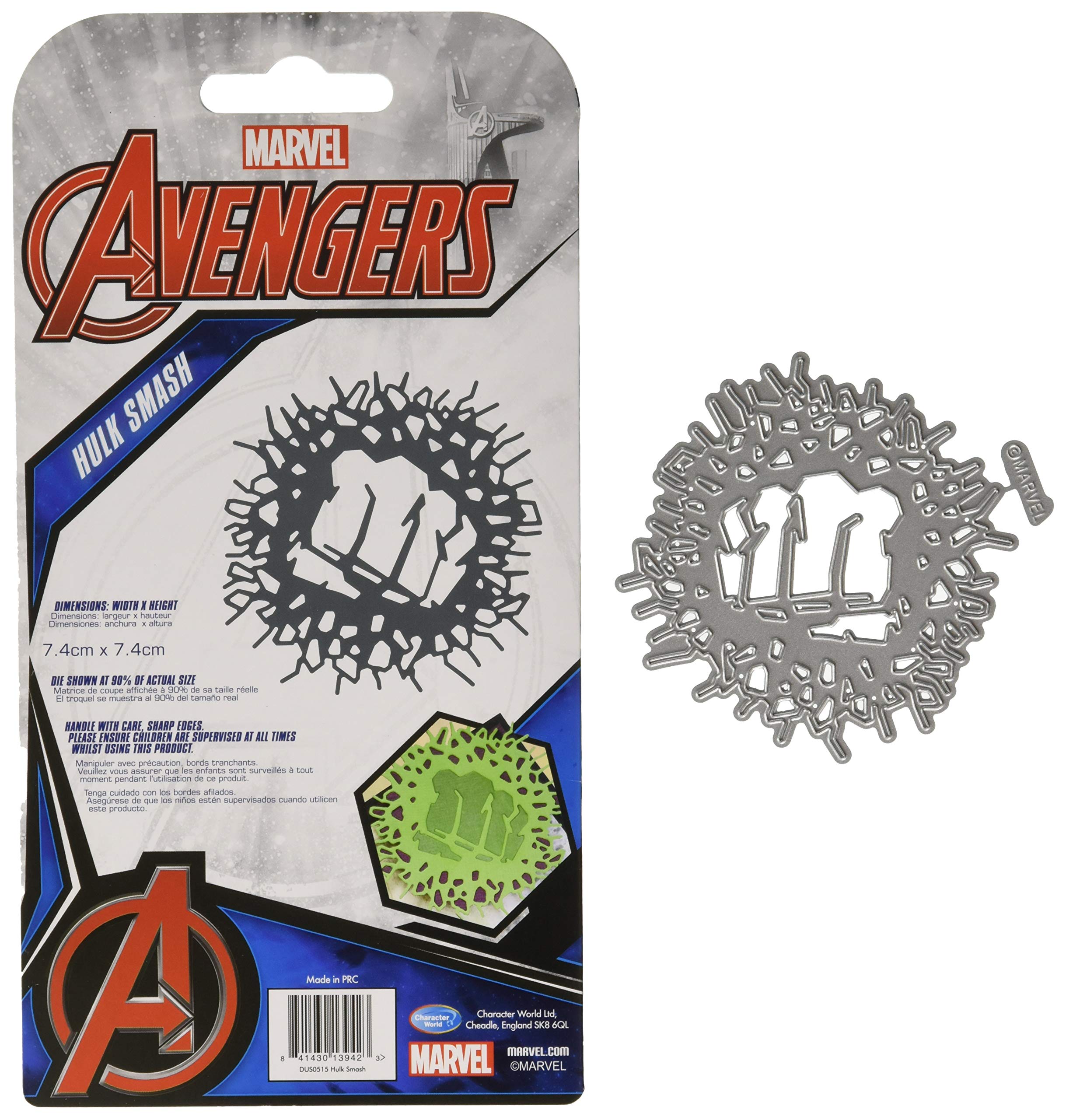 Character World Limited DUS0515 The Hulk Smash Die Set, Silver