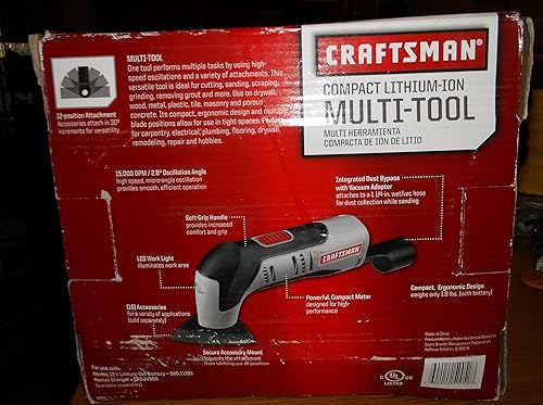 Miniatura 2 de Craftsman Multiherramienta compacta de iones de litio, 9-61199