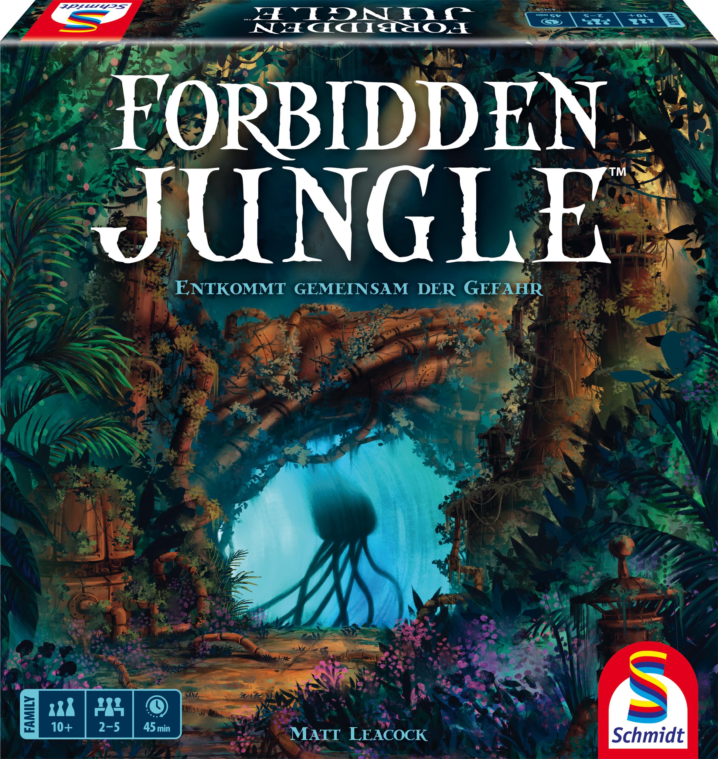 Schmidt Spiele 49458 Forbidden Jungle Family Game, Multi-Colour