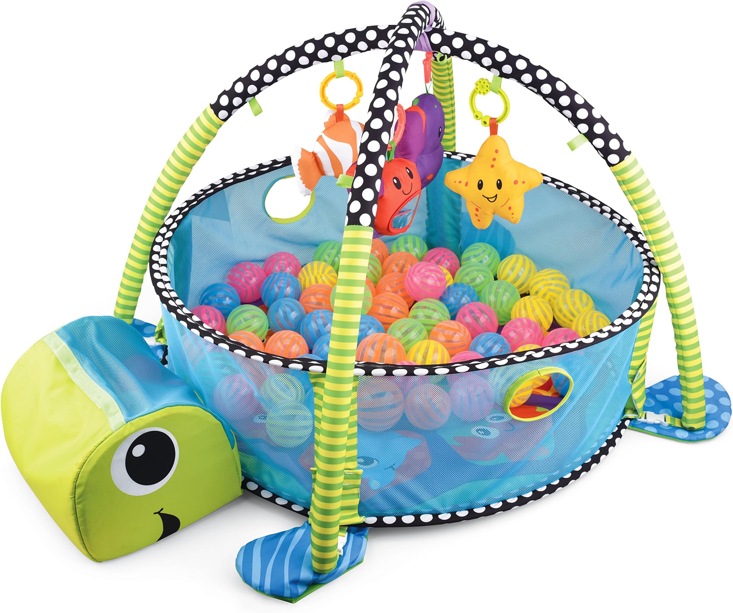 Baby Activity Center Pop-up Baby Play Mat with Integrated Activity Gym and Ball Pit for Babies and Infants