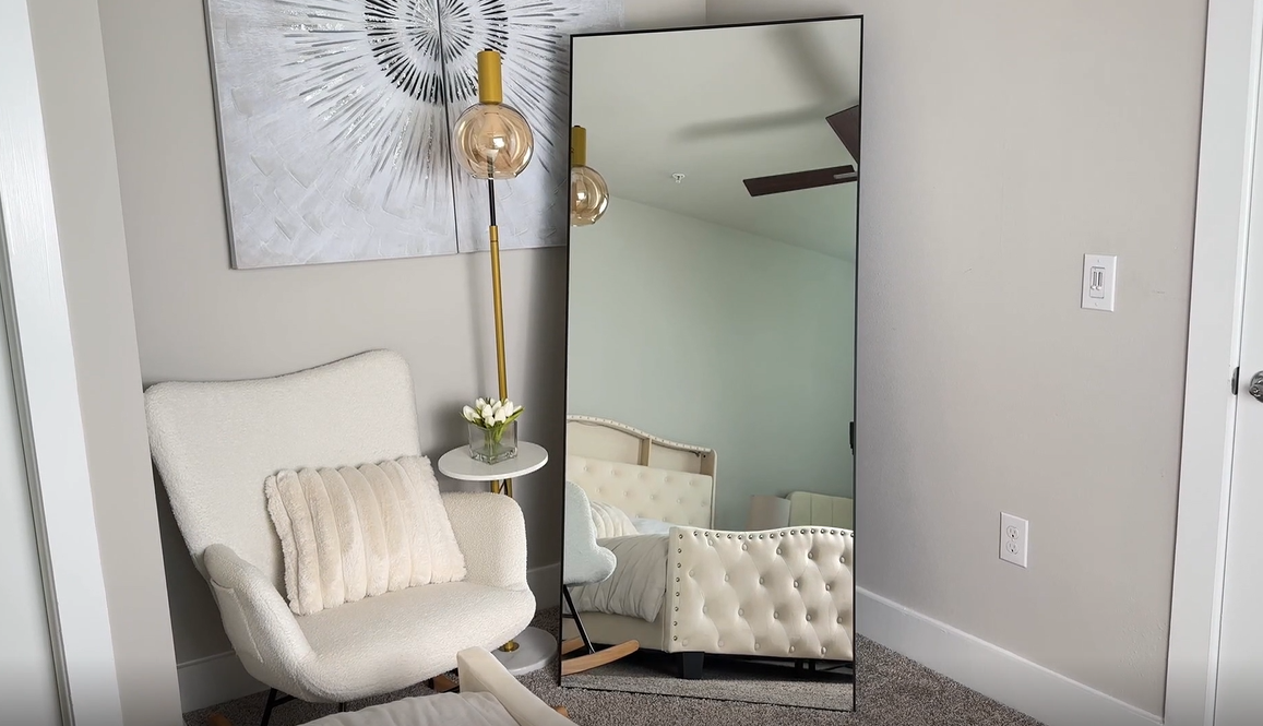 PB teen 姿見鏡 装飾的なフィリグリー全身鏡（24インチ×60インチ