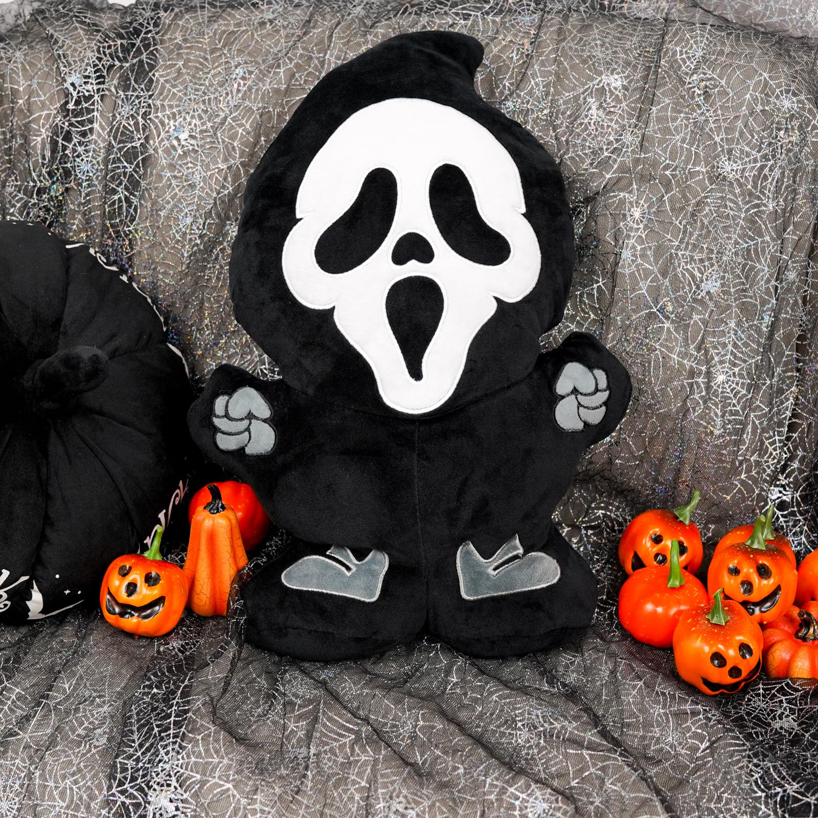 GAGEC Halloween Ghost Pillow Funny Spooky Ghost Throw Pillows 15.8 Inch Halloween Home Sofa Decorations Horror Decor for Friends Family