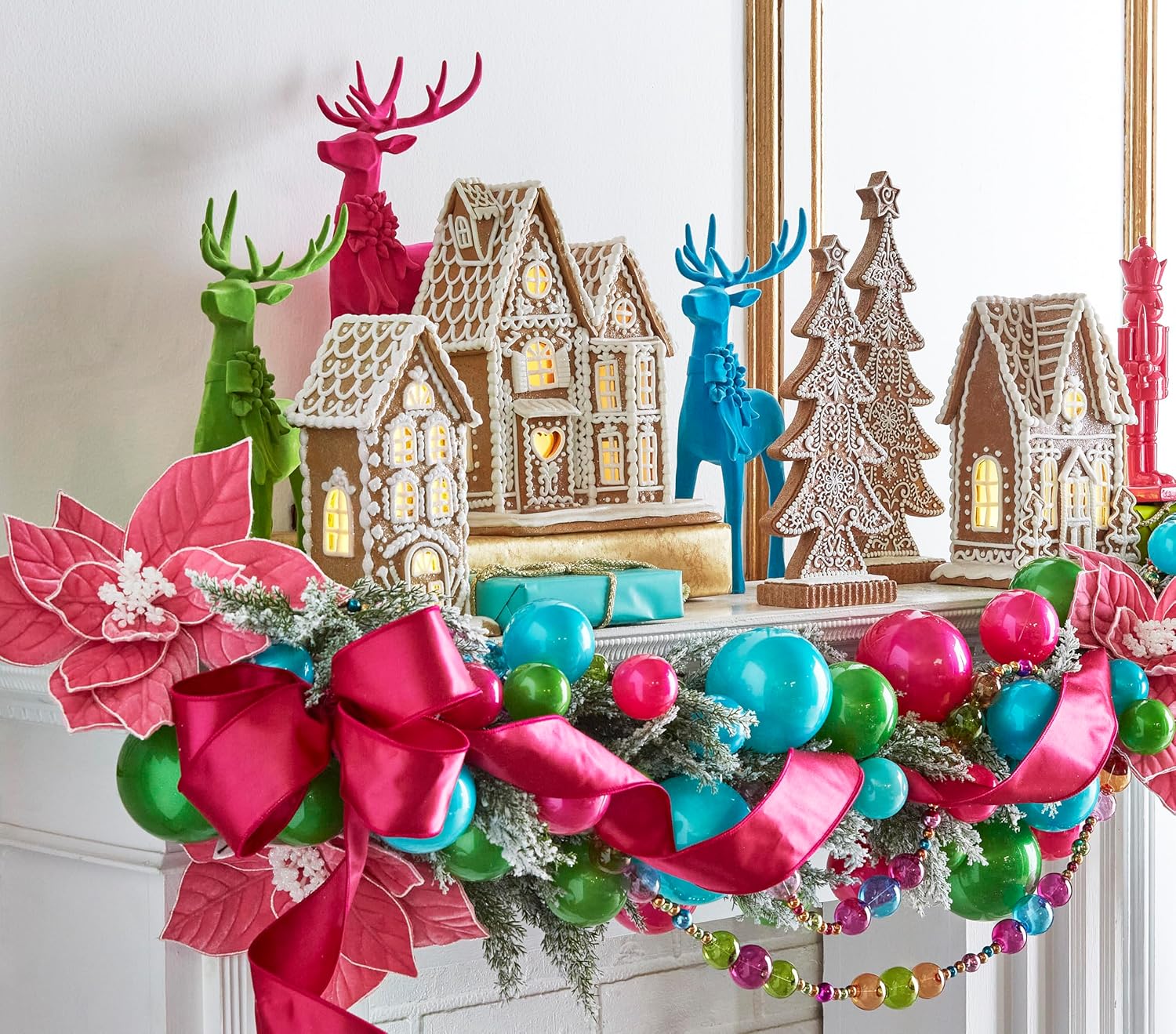 Raz Imports Christmas Lighted Gingerbread House Figurine, 10.5-inch Height, Holiday Decoration, 4416142