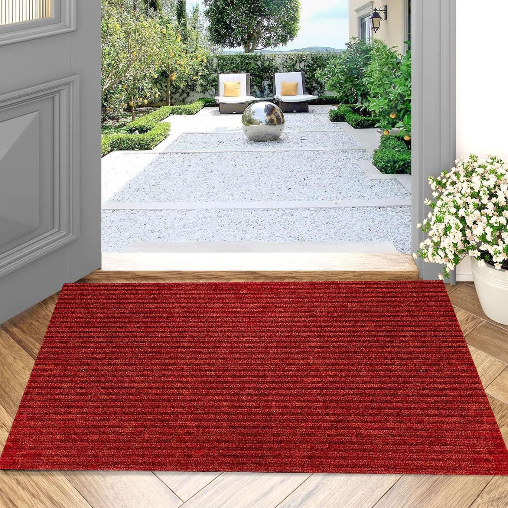 Tapis Entrée Intérieur 50 X 80 Cm,Tapis D'Entrée Intérieur