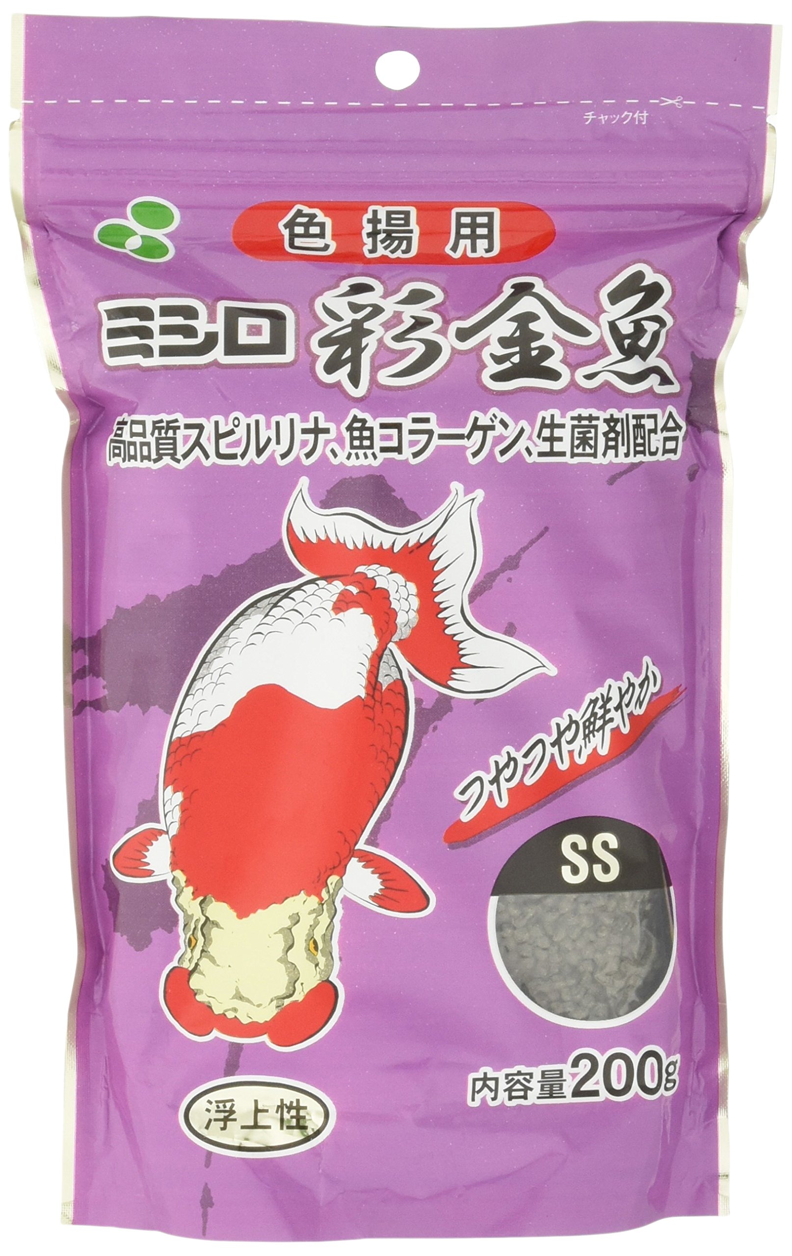 Amazon | ミシロ 彩金魚 色揚用 SS 浮上性 200g | ミシロ | 餌 通販