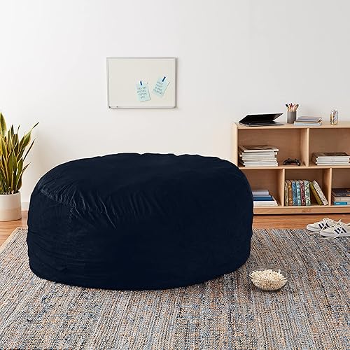 Miniatura 329 de Chill Sack - Funda para puf Microgamuza - Carbón - Solo funda,Microsuede - Chocolate - Solo funda,Microsuede - Azul marino - Solo funda,Guijarro -