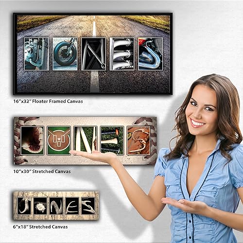 Miniatura 4 de Arte con nombre de hockey - Regalo personalizado (montaje en bloque de 6.5 x 18 pulgadas)