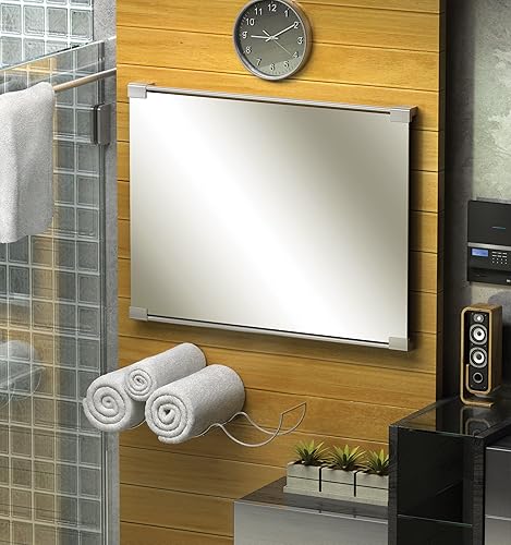 Miniatura 6 de Gatco Espejo decorativo de montaje fijo 1524, níquel satinado