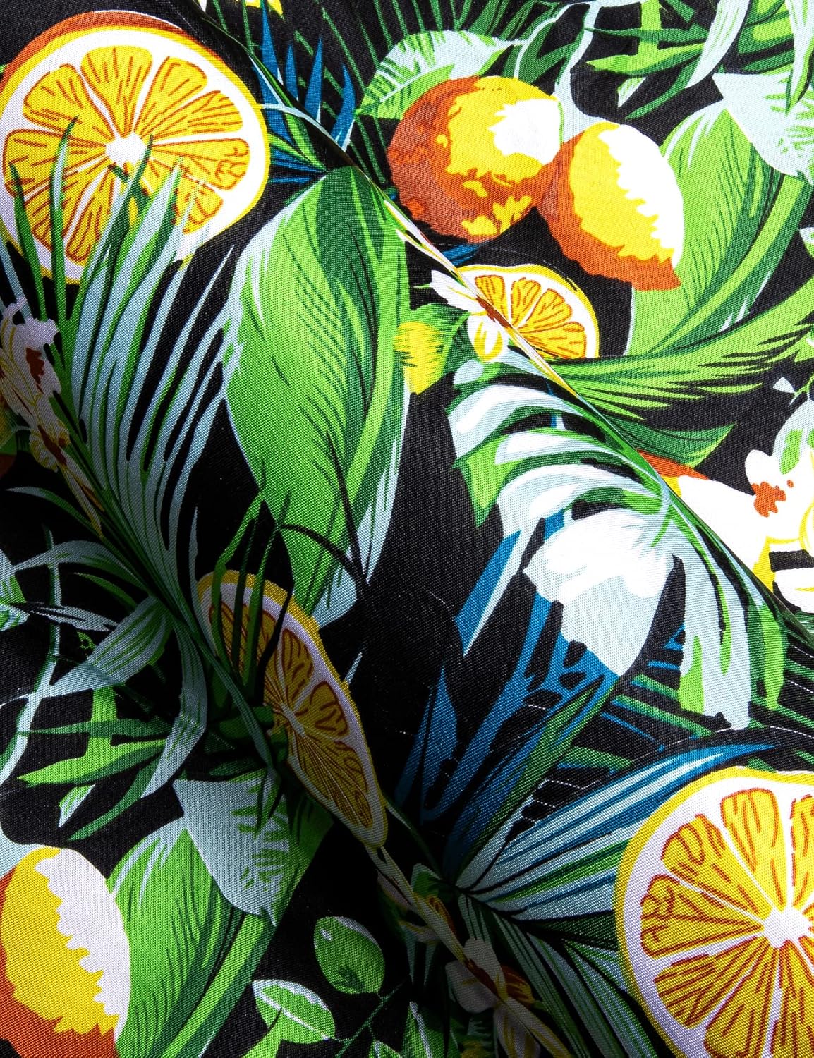 Vista 6 de YOHOWA Camisa hawaiana de manga corta para hombre, casual, con botones, para fiesta de brisa en la playa