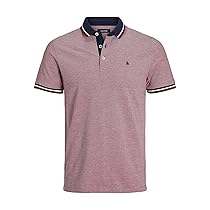 JACK & JONES Jjepaulos Polo Ss Noos Maglietta, Rio Red, XS Uomo