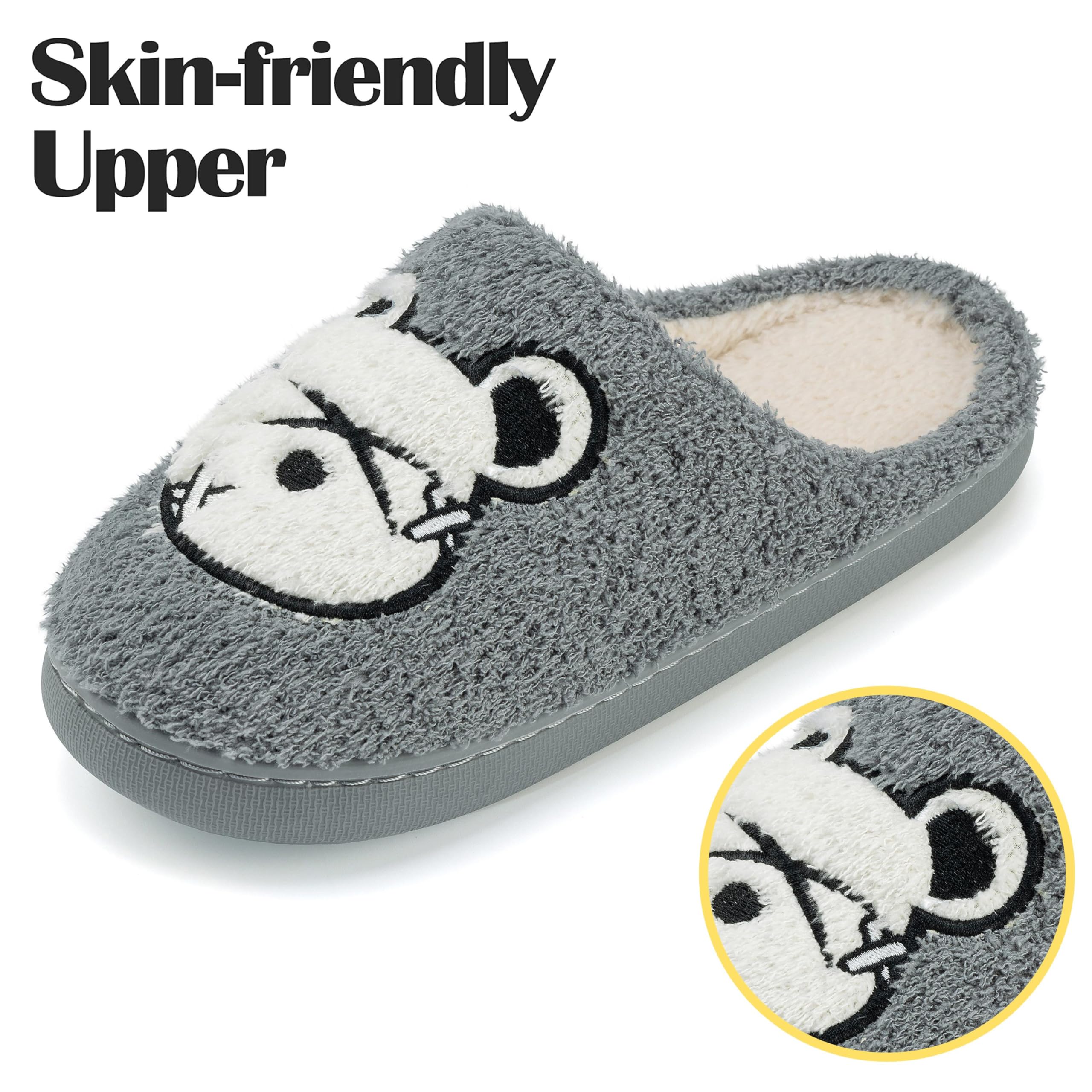 Mishansha Pantofole Donna Uomo Inverno Antiscivolo Caldo Comode Ciabatte da Casa Taglia 36-46 EU