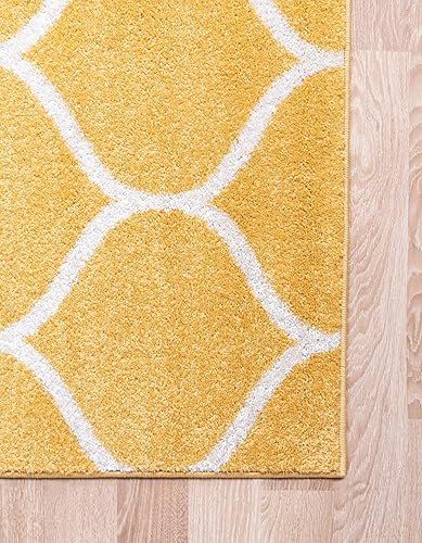 Miniatura 170 de Rugs.com Lattice Frieze Collection Alfombra – 4 x 6 pies, alfombra mediana negra perfecta para salas de estar, comedores grandes, planos abiertos