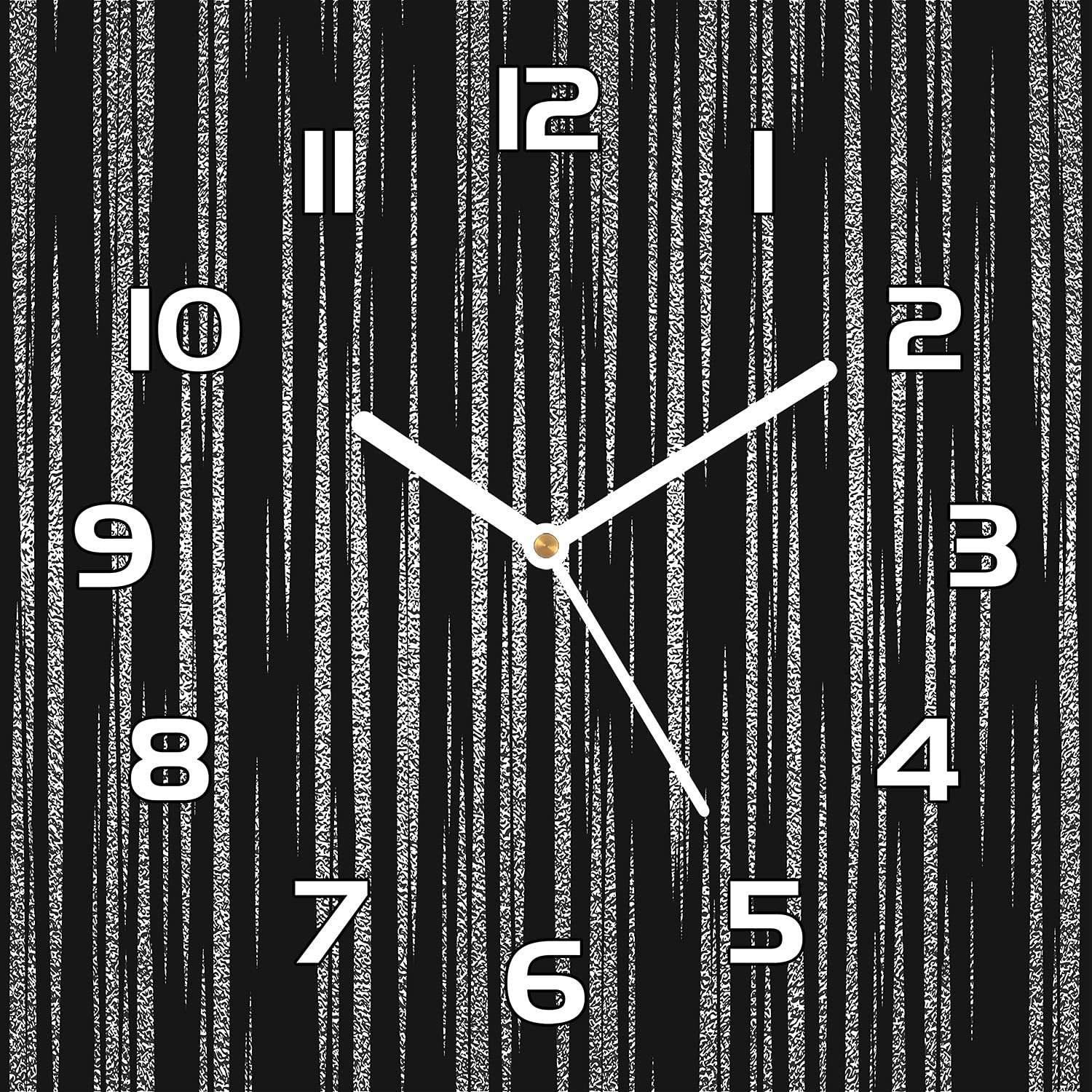 Horloge en verre moderne 30x30 cm Coloray pour décoration murale de salon