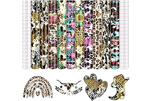 Cowhide Cheetah Permanent Adhesive Vinyl