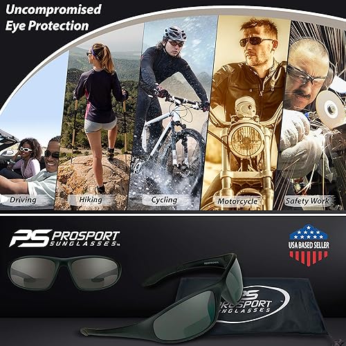 Miniatura 4 de proSPORT Gafas de sol bifocales para hombres mujeres lectores de seguridad deporte oscuro humo negro