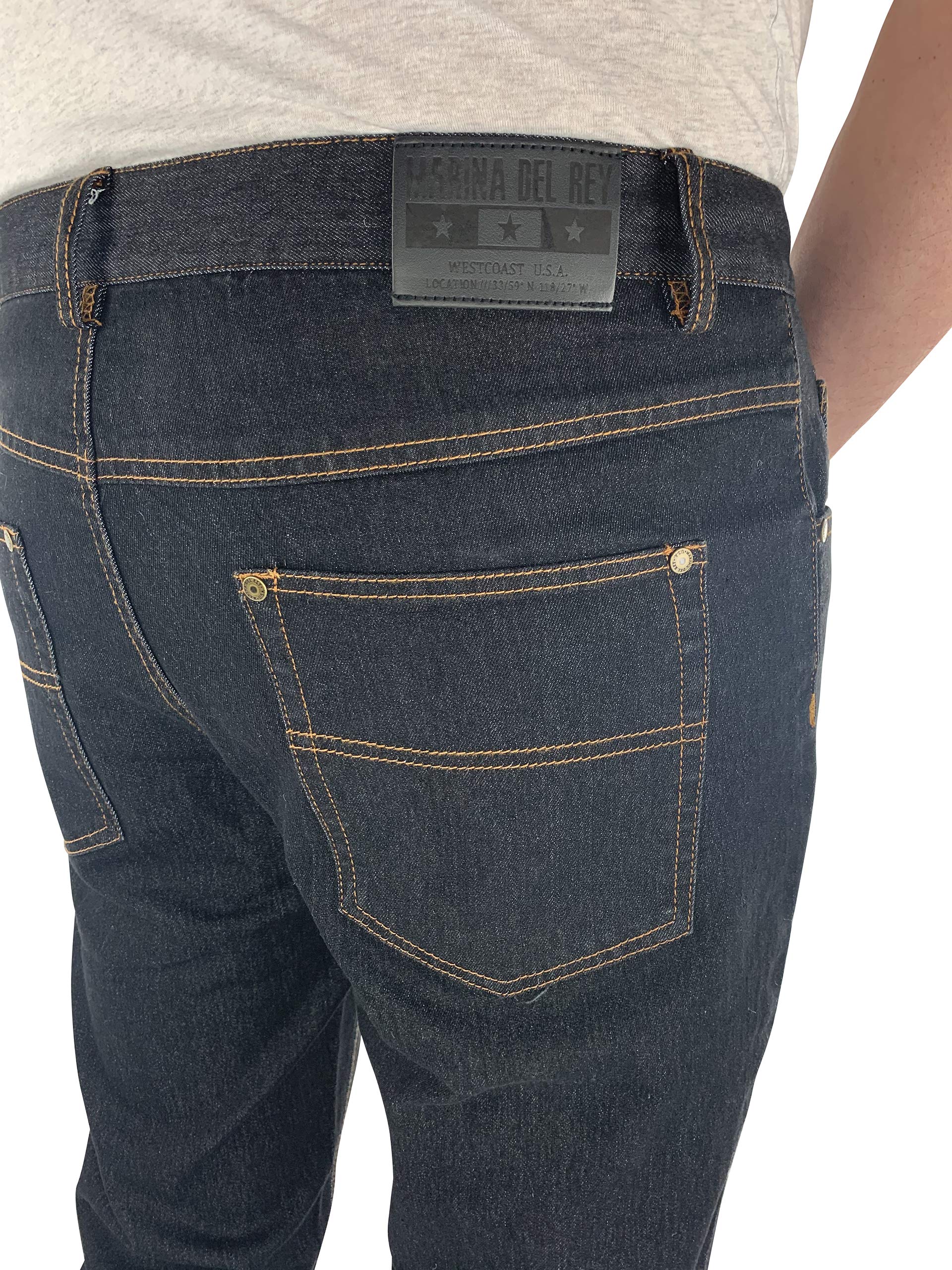 Marina del Rey Jeans Hommes Grande Taille avec Taille élastique Peter